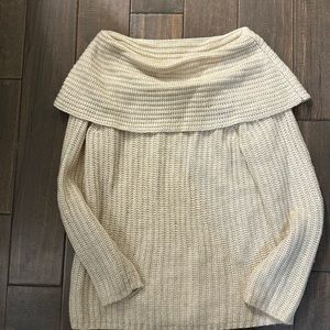 White House Black Market Cream Sweater
